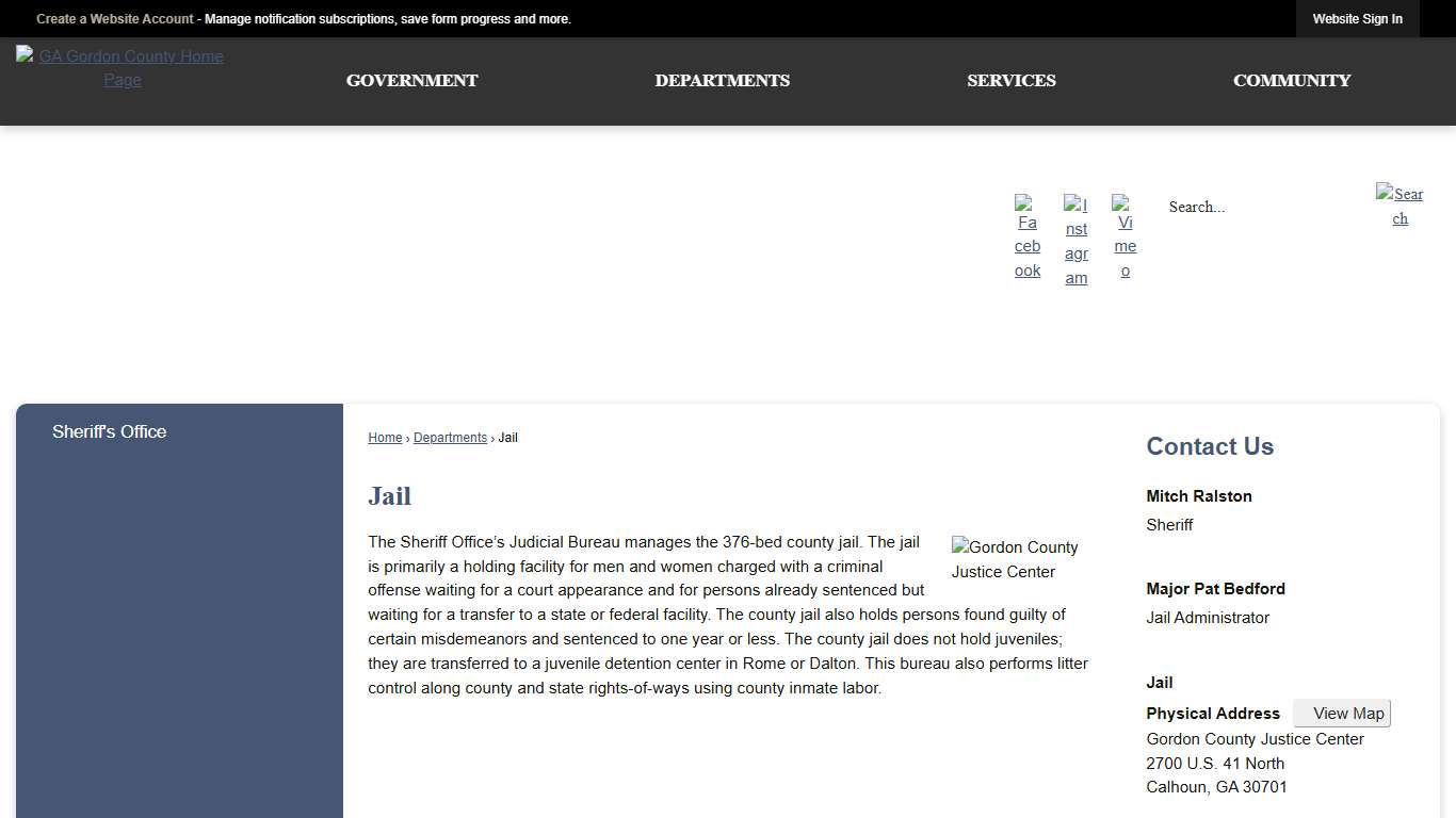 Jail | Gordon County, GA